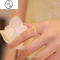 JiMi《盛华年》白玉髓戒指女玛瑙银银荔枝冻古风指环高级礼物