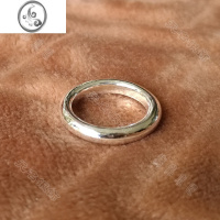 JiMi[]传统手工9999银银戒指窄面尾戒情侣秀气对戒简洁定制