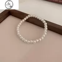 JiMi法式复古简约仿珍珠弹力手链法式轻奢时尚ins日常百搭气质手饰品