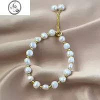 JiMi巴洛克淡水珍珠抽拉手链女设计感小众简约高光手饰潮时尚轻奢