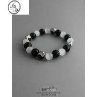 JiMiBAR CODE 中式国潮风太极两仪手链男士ins个性时尚小众简约手串女