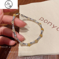 JiMi民族风竹节醒狮编织手绳女2023年新款学生闺蜜五彩绳手工编织手链