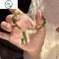 JiMi珍珠新中式竹节串珠手链女生轻奢小众珠子手串2023新款送闺蜜礼物