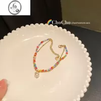JiMichocho/盛夏的热浪~彩色串珠双层多巴胺手链小众设计感夏季手饰