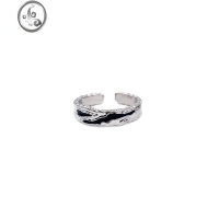 JiMi 暗黑高级感滴胶戒指个性小众中性风指环冷淡风情侣对戒