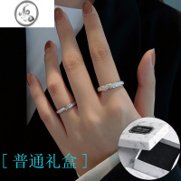 JiMis925银银戒指男小众设计高级感单戒对戒一对情侣款食指女素圈礼物