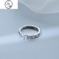 JiMi切面感轻奢食指饰品指环情侣对戒时尚戒指个性设计戒指小众戒指银