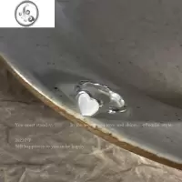 JiMi七月的风~甜酷风爱心戒指女小众设计气质闺蜜情侣对戒高级感指环