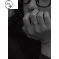 JiMiHeymen黑门 希腊文英文 第23章 双层复古设计男女款925银戒指