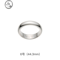 JiMi原创设计手工925银简约气质光面戒指食指戒情侣个性指环尾戒