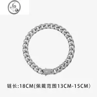 JiMiSAZ VELOMA小众设计ins潮酷嘻哈街头男女欧美古巴手链钛钢配饰品