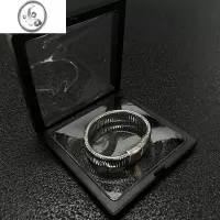 JiMiMINBIN复古手环女ins嘻哈小众设计感高品质钛钢情侣手链男手饰品