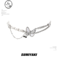 JiMiSUMIYAKI 双生蝴蝶手链小众设计情侣高级感双层夏日ins新款手环