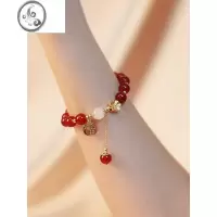 JiMi寄相思 红玛瑙手链女轻奢小众设计温柔风手串闺蜜女朋友礼物