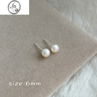 JiMi珍珠养耳洞小耳环女夏季简约气质免摘小巧耳饰睡觉不用摘耳钉耳棒