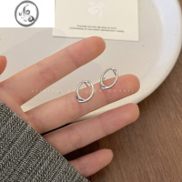 JiMis925银针耳钉女冷淡风2022年新款小众设计高级感韩国时尚百搭耳环