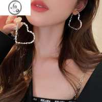 JiMiyyds~辣妹气质不规则爱心大耳环2023年新款潮耳钉耳饰女小众设计