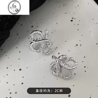 JiMi小众设计感ins冷淡风绳结耳钉女时尚个性耳环2023年新款网红耳饰