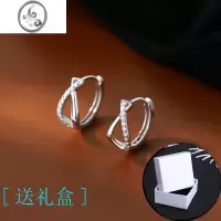 JiMis925银银几何耳环女轻奢小众设计耳钉2023新款小鱼耳扣耳饰夏