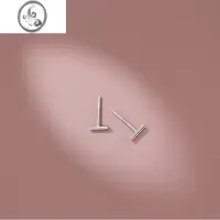 JiMiS999银银晚安耳钉女迷你耳骨几何设计简约时尚百搭养耳洞新款耳饰