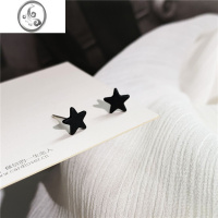 JiMiS925银针韩国个性港风朋克小巧暗黑星星耳钉气质简约少女耳环耳夹