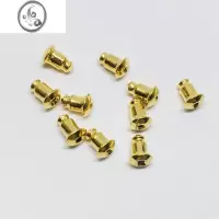 JiMi子弹头耳堵镀金耳扣耳拖耳环耳塞耳背耳钉后托耳帽耳饰防掉女