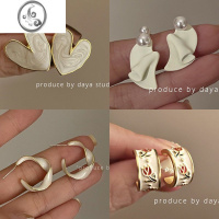 JiMi藏不住的高级感 法式复古爱心滴油耳环 轻奢小众设计简约气质耳钉