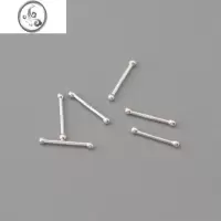 JiMi999银银耳钉女耳棒简约耳棍小巧养耳洞银针耳环耳饰耳针银饰品