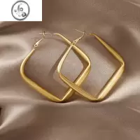 JiMi复古几何金属耳环女2023年新款潮耳钉小众高级感耳坠网红气质耳饰