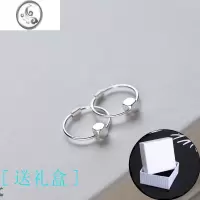 JiMis925银银碎银几两耳环女小众高级耳钉2022年新款夏耳饰冷淡风耳圈