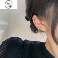 JiMi999银银耳钉女耳骨钉养耳洞钻石耳蜗钉高级感小耳环睡觉免摘耳饰