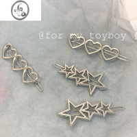 JiMi小众日系元气少女y2k发夹发卡发饰辣妹星星刘海夹子头饰爱心边夹