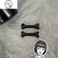 JiMi原宿万圣节可爱甜酷骨头发夹Y2K辣妹小众刘海发饰哥特边夹头饰
