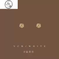 JiMi「昭和小玫瑰」睡觉不用摘mini小巧耳钉925银银精致日常百搭耳夹