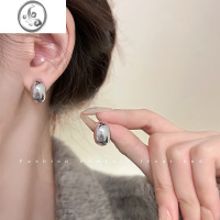 JiMi很爱~银豆豆气泡光面金属耳钉2023年新款小众设计气质耳环耳饰女