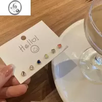 JiMis925银针养耳洞耳钉女睡觉免摘耳环小众设计高级感耳饰潮