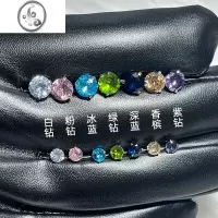 JiMiRain Storm超闪锆石多色耳蜗钉钛钢拧螺丝亮钻耳骨钉睡觉兔摘耳钉