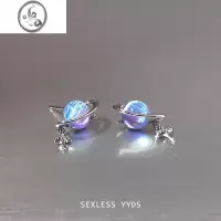 JiMi星球坠落~yyds幻梦星球耳环2023新款小众设计感耳钉女耳饰潮