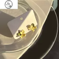 JiMi气质花朵耳环2023新款女银银小众设计感高级独特夏季耳钉耳饰