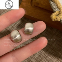 JiMi简约不规则金属耳钉女春夏复古港风气质百搭耳环2023年新款潮耳饰