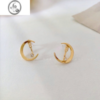 JiMi一款多戴月亮耳钉2022年新款潮设计小众高级感耳环春夏独特耳饰女