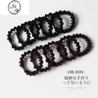 JiMi10根装波浪发圈头绳气质头饰发绳简约橡皮筋高弹力耐用扎头发