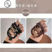 JiMi皮筋女扎头简约高马尾发绳高弹力耐用扎发橡皮筋2023新款发圈头饰