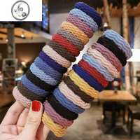 JiMi头绳女发圈韩国高弹力无接缝简约加粗发绳头饰女扎头发皮筋毛巾圈