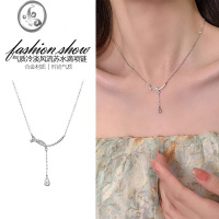 JiMi百搭吊坠项链女2023年新款小众设计高级感气质轻奢锁骨链简约颈链
