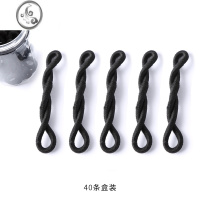 JiMi扎头发橡皮筋高弹力毛线发圈成人简约百搭盘马尾黑色头绳女