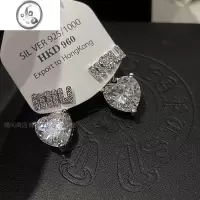 JiMi晚间商店~法式精致镶钻锆石立体爱心耳环轻奢气质耳饰百搭耳钉
