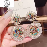 JiMi设计感民族风夸张圆圈耳环女韩国网红高级感个性长款显瘦耳钉耳饰