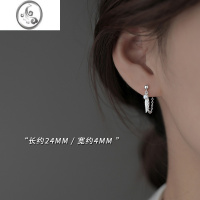 JiMi[]925银银羽毛耳钉小众设计耳环2022年新款潮轻奢春女耳饰