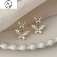 JiMi一款两戴韩国夸张蝴蝶显瘦耳钉2023年新款耳环高级小众设计感耳饰